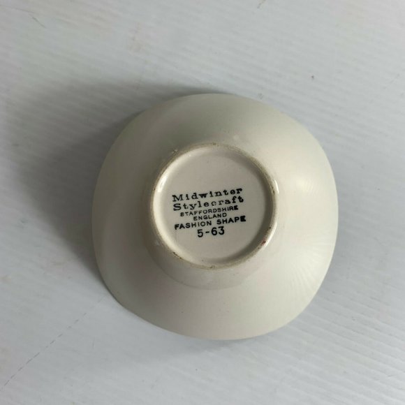 Midwinter Stylecraft Staffordshire England Fashion Shape Solid White Sugar Bowl - Picture 4 of 6